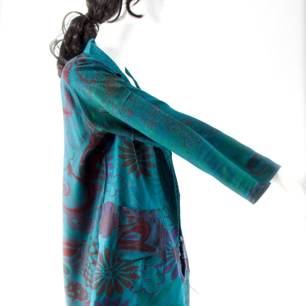 1980's Retro ZASHI Rayon Blazer - Picture 3 of 4